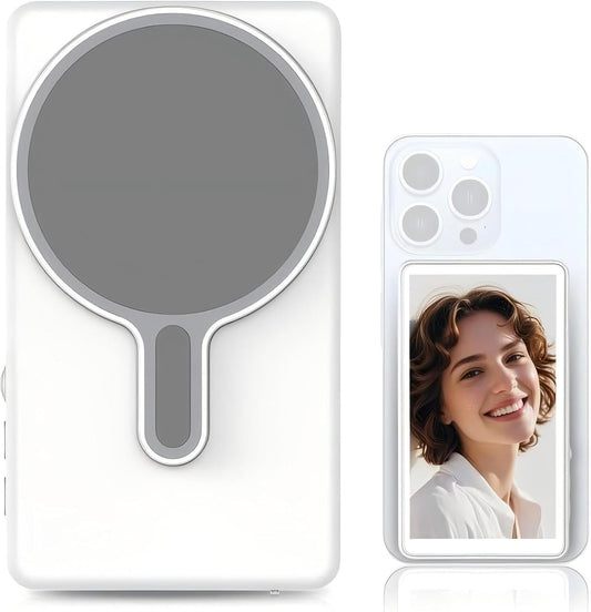 Selfie Monitor Screen for Iphone, Back Camera Monitor for Iphone, Magnetic Mount with 1080P HD Screen & 3-Lever Brightness Adjustment and Screen Rotation Selfie Camera for Vlog, Youtube, Tiktok