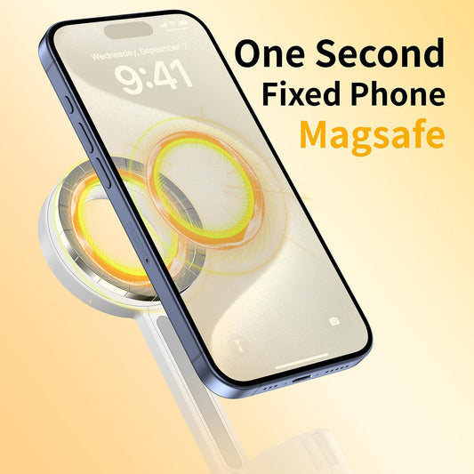 Magnetic Selfie Stick Tripod with Remote,54" Phone Tripod Compatible with Magsafe,Fit for Iphone 12/13/14/15 Series,Magsafe Case and Other Phones with Metal Ring