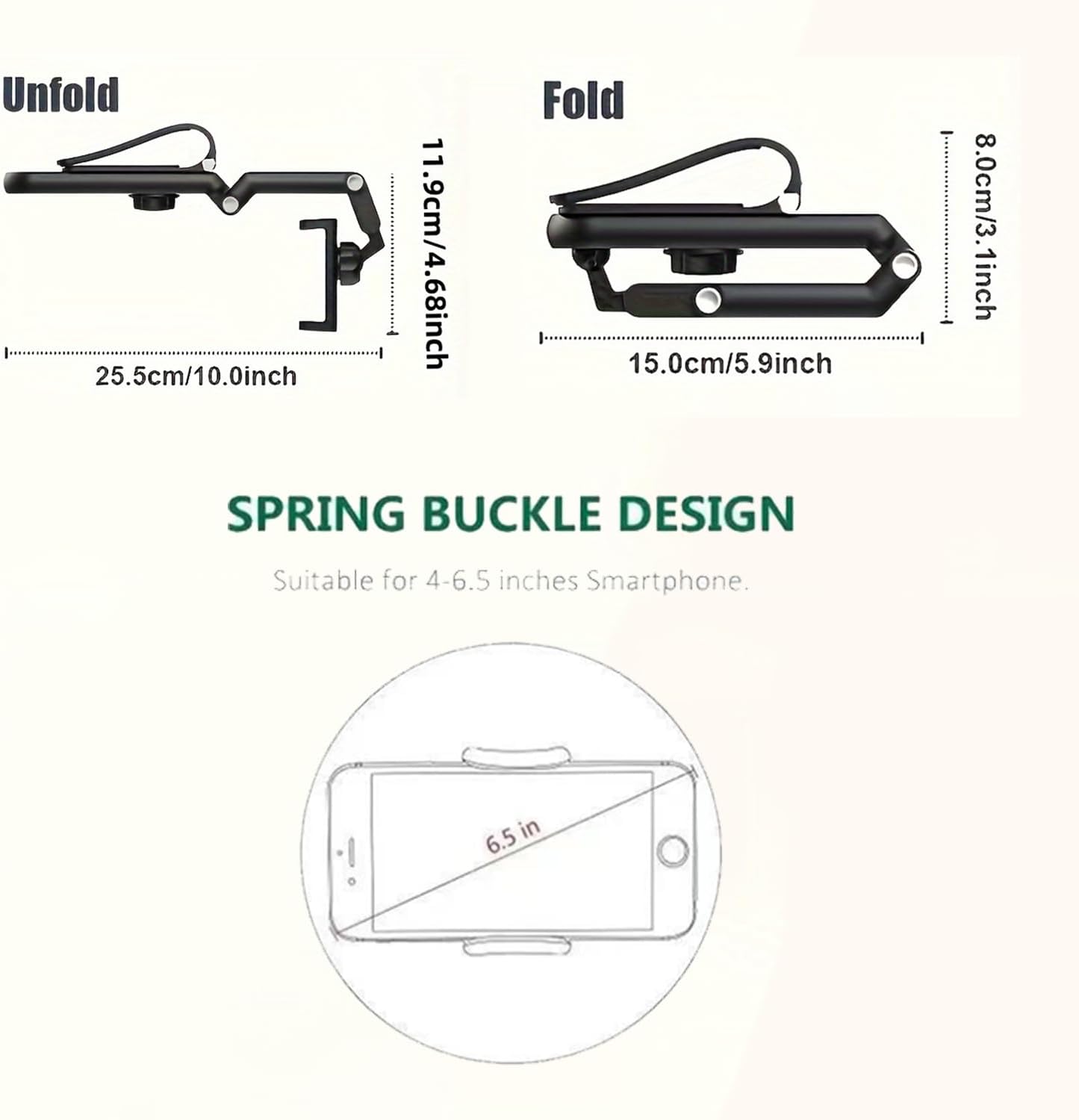 360° Rotating Multifunctional Sun Visor Phone Holder for Cars - Compatible with iPhone, Samsung, and Android Devices