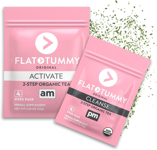 Tea – 2-Step, 4 Week Program – Detox Tea to Boost Energy & Reduce Bloating* - All Natural Detox Cleanse W/ Green Tea, Lemon Balm, Dandelion, Fennel, & More - Digestion Support