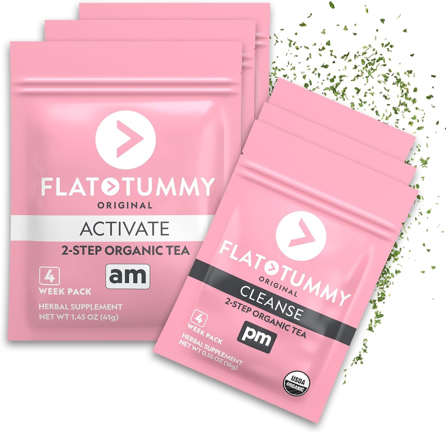 Tea – 2-Step, 4 Week Program – Detox Tea to Boost Energy & Reduce Bloating* - All Natural Detox Cleanse W/ Green Tea, Lemon Balm, Dandelion, Fennel, & More - Digestion Support