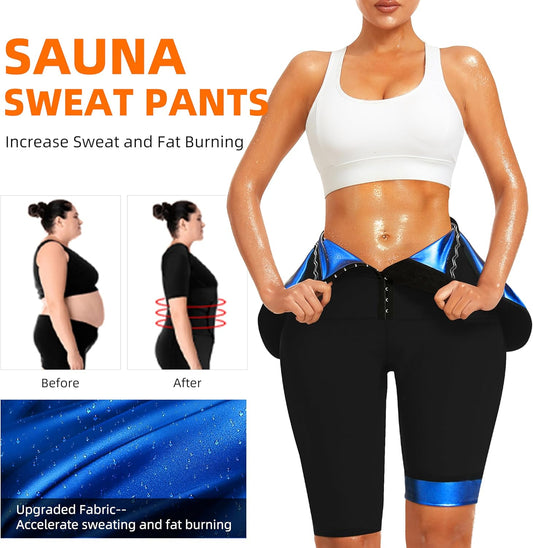 Sauna Sweat Shorts for Women Workout Thermo Waist Trainer Shorts