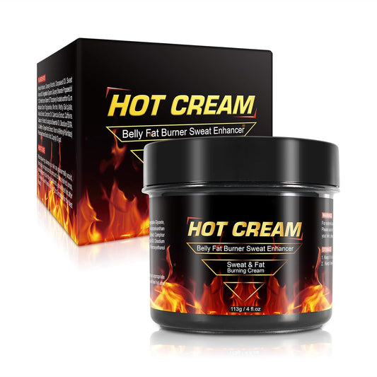 Hot Sweat Cream, Natural Sweat Cream for Belly Fat Burner for Women, Fat Burning Cream for Belly, Hot Cream Weight Loss Workout Enhancer, Cellulite Treatment for Thighs Legs, Arms & Buttocks (1 PC)